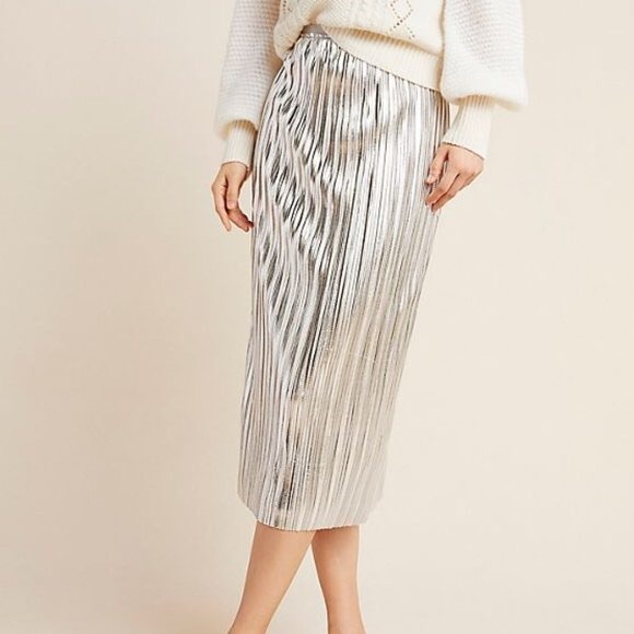 SOLD! Maeve Anthropologie NWT Nikola Midi skirt 🔥 - Picture 2 of 11